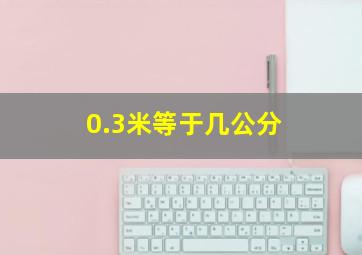 0.3米等于几公分