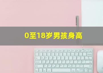 0至18岁男孩身高