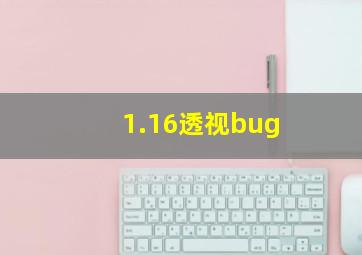 1.16透视bug