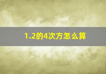 1.2的4次方怎么算