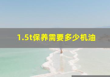 1.5t保养需要多少机油