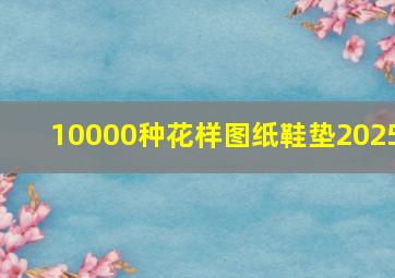 10000种花样图纸鞋垫2025