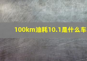 100km油耗10.1是什么车