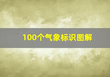 100个气象标识图解