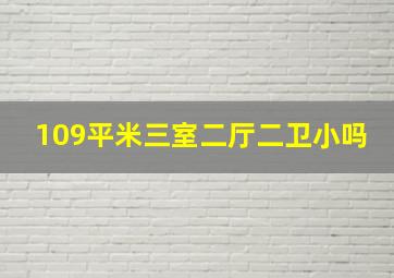 109平米三室二厅二卫小吗