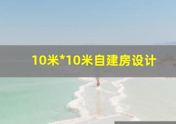 10米*10米自建房设计