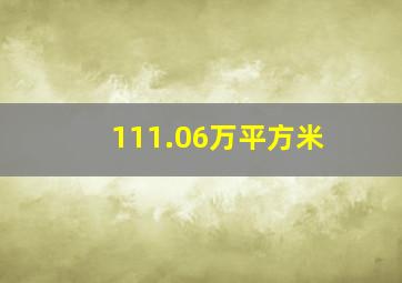 111.06万平方米