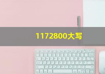 1172800大写