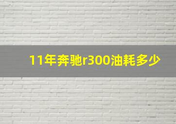 11年奔驰r300油耗多少