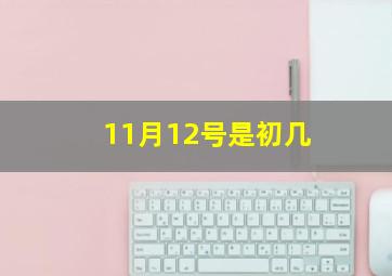 11月12号是初几