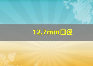 12.7mm口径