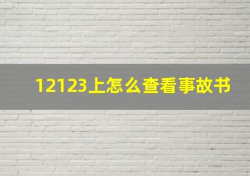 12123上怎么查看事故书