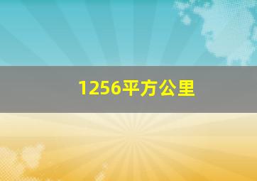 1256平方公里