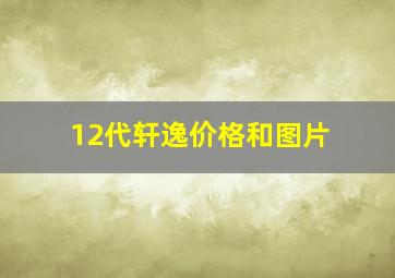 12代轩逸价格和图片