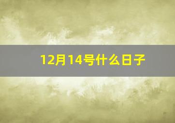 12月14号什么日子