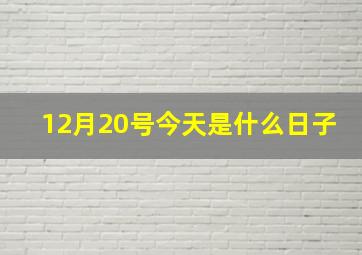 12月20号今天是什么日子