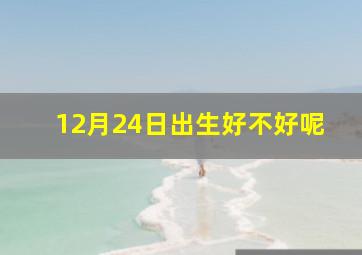 12月24日出生好不好呢