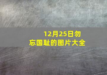 12月25日勿忘国耻的图片大全