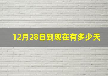 12月28日到现在有多少天