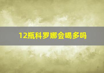 12瓶科罗娜会喝多吗