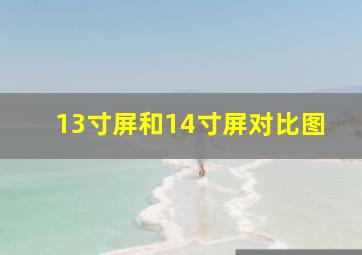 13寸屏和14寸屏对比图