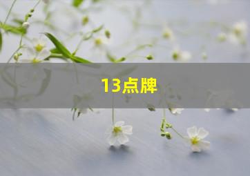 13点牌