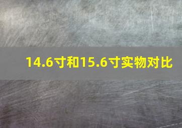 14.6寸和15.6寸实物对比