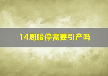 14周胎停需要引产吗