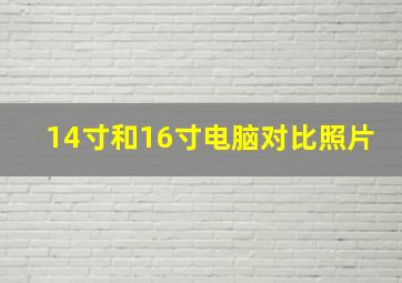 14寸和16寸电脑对比照片