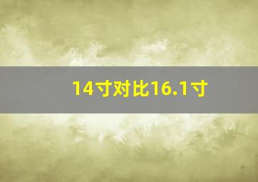 14寸对比16.1寸