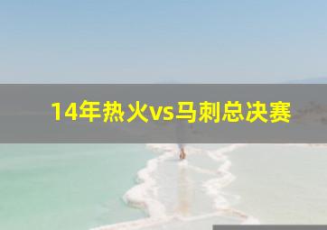 14年热火vs马刺总决赛