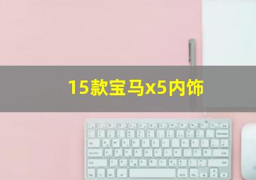 15款宝马x5内饰