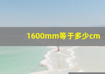 1600mm等于多少cm