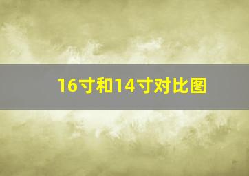 16寸和14寸对比图