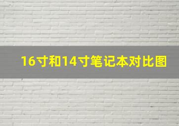 16寸和14寸笔记本对比图