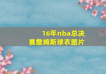 16年nba总决赛詹姆斯球衣图片