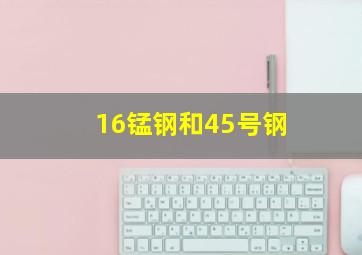 16锰钢和45号钢