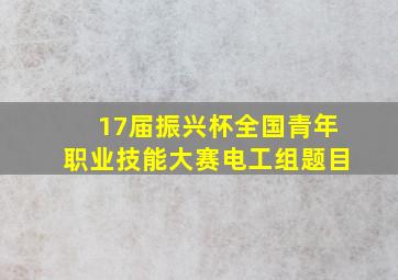 17届振兴杯全国青年职业技能大赛电工组题目