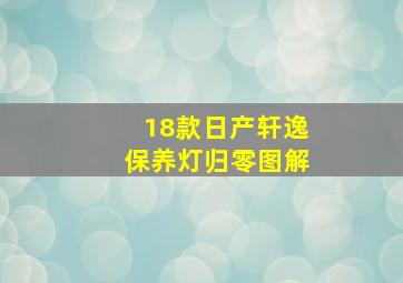 18款日产轩逸保养灯归零图解