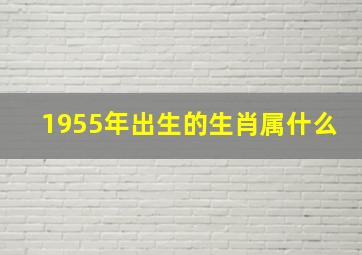 1955年出生的生肖属什么