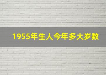 1955年生人今年多大岁数