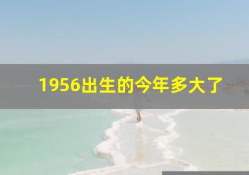 1956出生的今年多大了