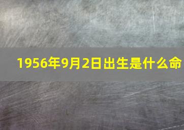 1956年9月2日出生是什么命