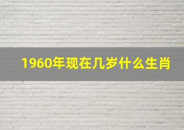 1960年现在几岁什么生肖