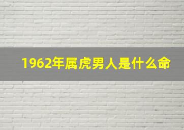 1962年属虎男人是什么命