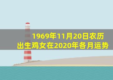 1969年11月20日农历出生鸡女在2020年各月运势