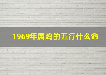 1969年属鸡的五行什么命