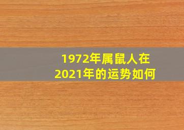 1972年属鼠人在2021年的运势如何