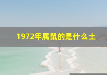 1972年属鼠的是什么土