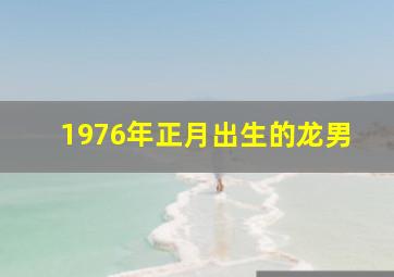 1976年正月出生的龙男